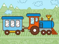 image bg Trains For Kids Coloring