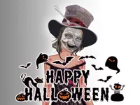 Halloween Girl Dressup image