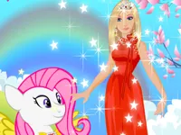 Barbie and Pony Dressup image