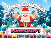 MineCraft Christmas Jigsaw Puzzle image