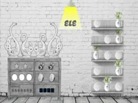 image bg Black and white House Escape