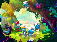 image bg Little Smurfs Coloring