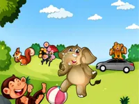 Kids match memories game image