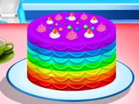 Cooking Rainbow Cake image