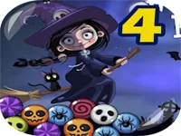 Bubble Shooter Funny Halloween Paper Fold image