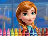 image bg Anna Frozen Coloring