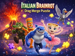 Italian Brainrot Drag Merge Puzzle image