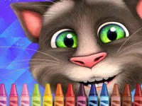 image bg 4GameGround - Talking Tom Coloring