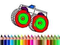 BTS Monster Truck Coloring image