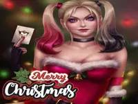 Harley Quinn Christmas Sweater Dress Up image
