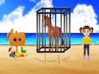 image bg Beach Horse Escape