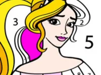image bg Princess Color Number
