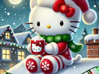 image bg Hello Kitty Christmas Puzzle: Festive Holiday