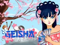 image bg Geisha make up and dress up