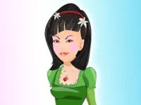 image bg Asian Girl Dress Up