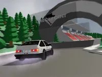 Low poly car racing image