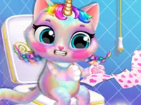 Twinkle My Unicorn Cat Princess Caring image