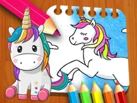image bg Unicorn Coloring Book