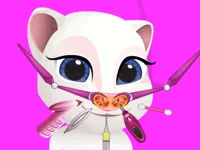 image bg Talking Tom Angela Nose Doctor