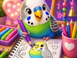 image bg BTS Budgie Coloring Book