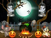 image bg Halloween Twin Ghosts Rescue