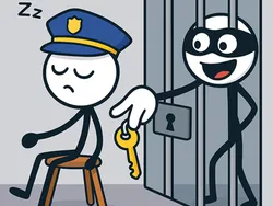 Thief Puzzle Long Hand Game image