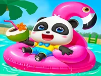 image bg Baby Panda Summer Vacation