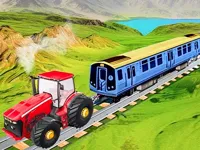 Chain Tractor Train Towing Game 3D image