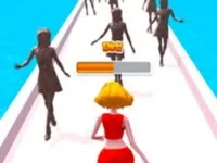 image bg Girl Run Beauty 3d