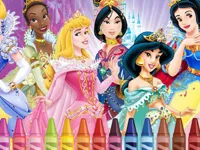 image bg Princess Coloring