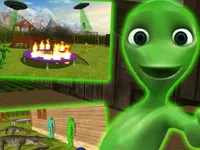 image bg Yellow Alien Escape!