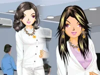 image bg Office Girl Dress up