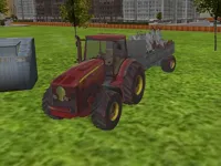 image bg 3D city tractor garbage sim