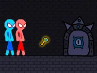 image bg Red and Blue Stickman Rope