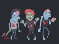 image bg Zombies And Skeletons Coloring